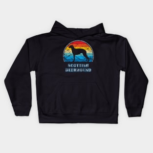 Scottish Deerhound Vintage Design Dog Kids Hoodie